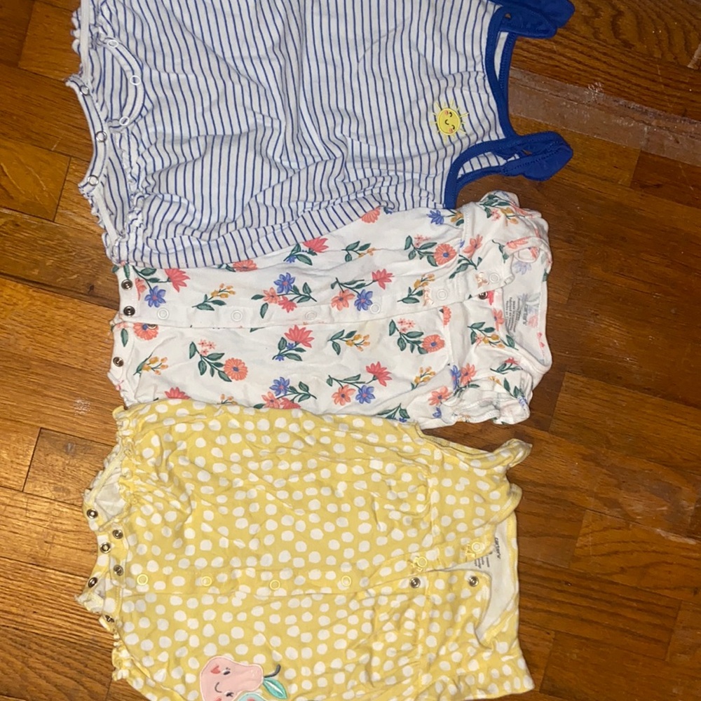 Three Bubble Rompers